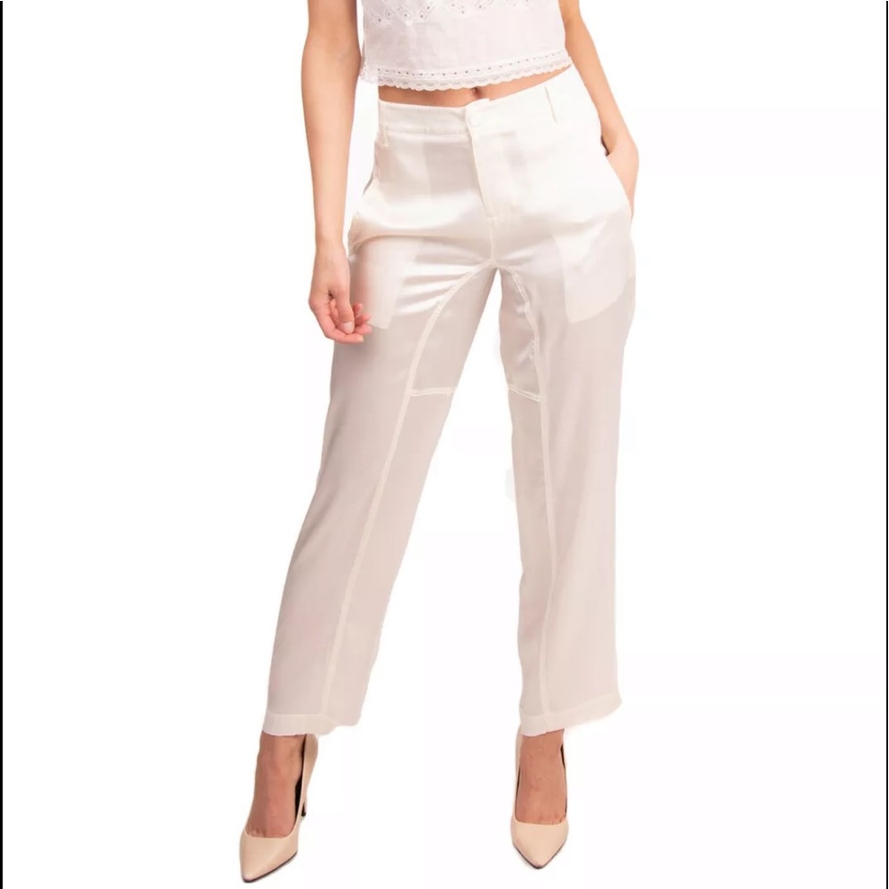 FINAL PRICE BLUMARINE Silk pant SWAROVSKI Elements - Picture 2 of 10
